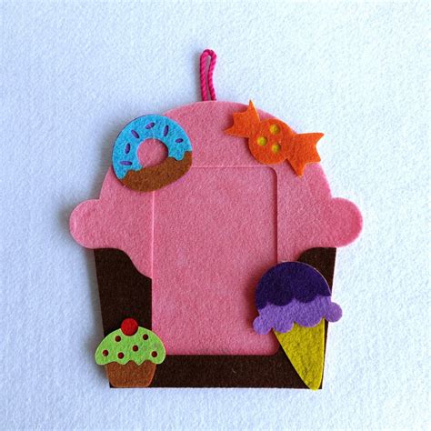 Candyland Frame | Personalised Magnetic Felt Photo Frame – Fab Feltro