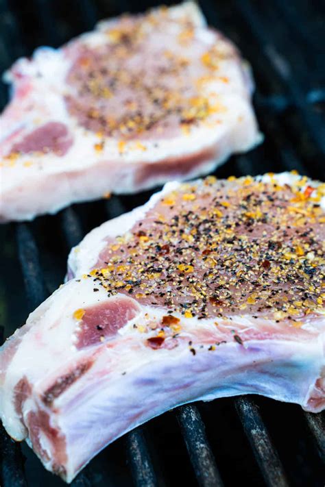 How to grill pork chops on a gas grill recipe | Our Table 4 2