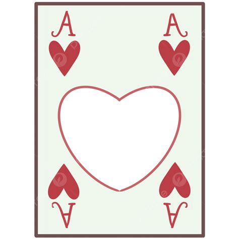 Hand Drawn Ace Of Hearts Card Frame, Hand Drawn Cards, Ace Card, Ace ...
