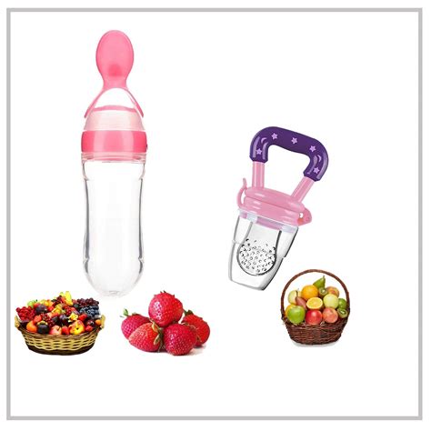 Buy Lookool Combo of Babies Veggie Feed Nibbler - Fruit Nibbler ...