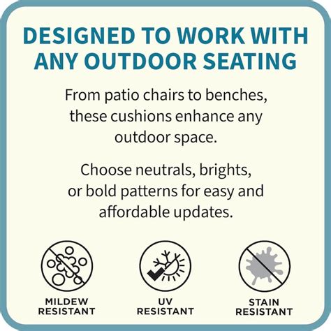 BrylaneHome BH Outdoor Performance Set of 4 Stacking Chair Pads in the ...