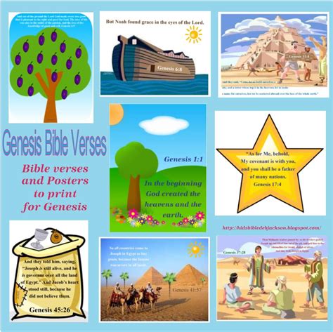 Bible Fun For Kids: Genesis Bible Verse Printables