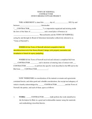 Image result for Standard Form Contract Examples