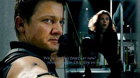 Avengers Hawkeye And Black Widow