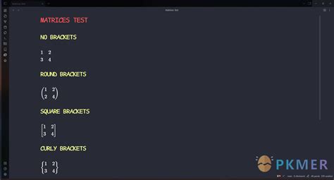 PKMer_Obsidian 插件：Latex Matrices