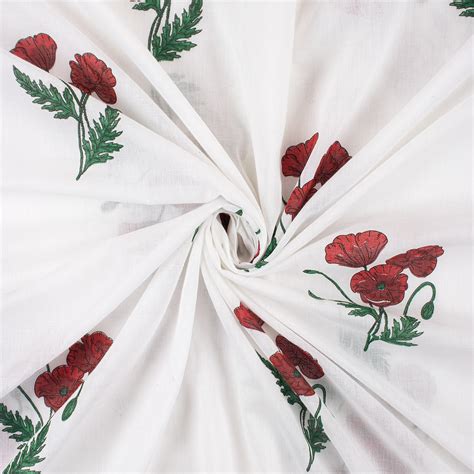 Beautiful Floral Print Cotton Jaipur Fabric Online at Dmaasa