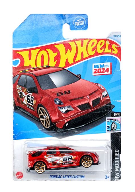EXCLUSIVES Hot Wheels Pontiac Aztek Custom - Red - 2021 Card (Creased ...