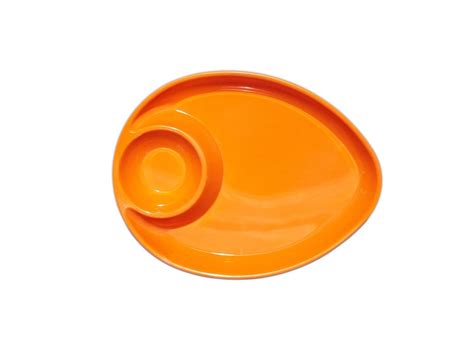 Buy Melamine Bhelpuri Chat Chutney Plate [Orange] Online at Low Prices ...