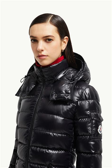 Black Moka Long Down Jacket - Long Down Jackets for Women | Moncler SG