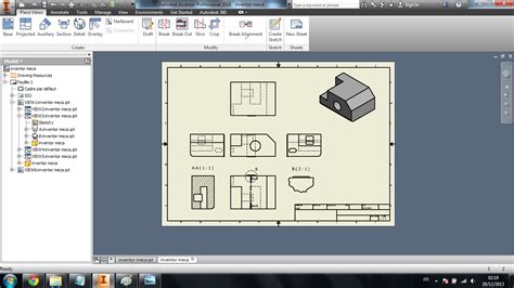 Inventor Drawing Tutorial 的图像结果