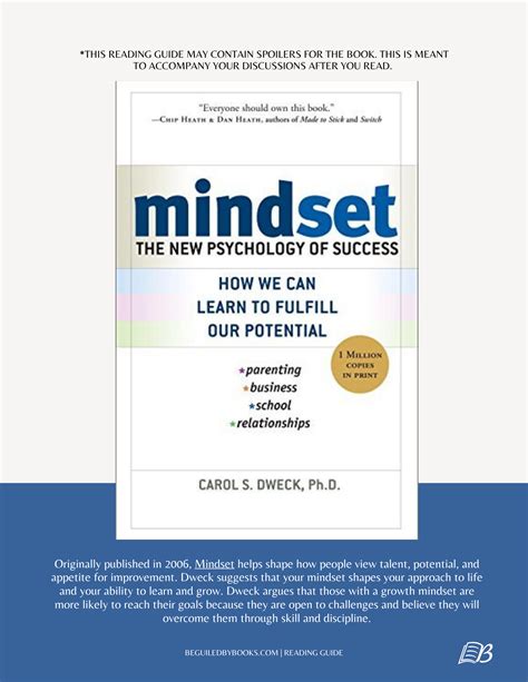 Mindset: The New Psychology of Success by Carol S. Dweck Book Club ...