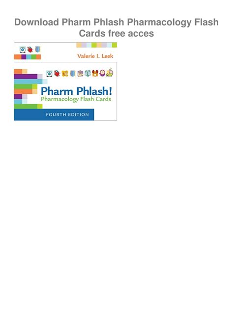 PPT - Download Pharm Phlash Pharmacology Flash Cards Free Acces ...