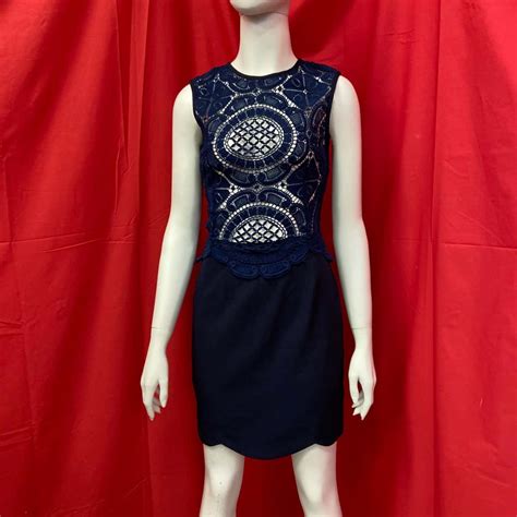 Angel Biba Womens Navy Blue Dress Size 8