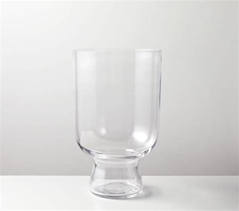 Pure Glass Pillar Candle Holder , Individual