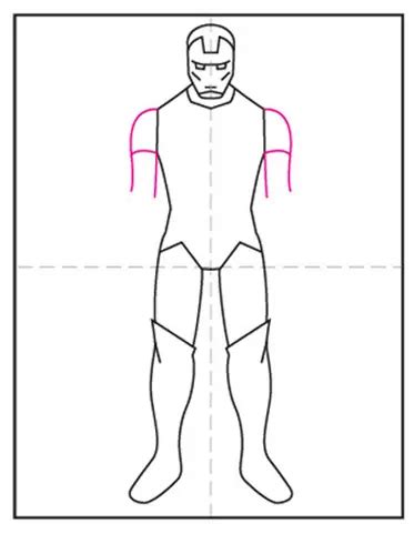 Iron Man Head Trawing Tutorial 的图像结果