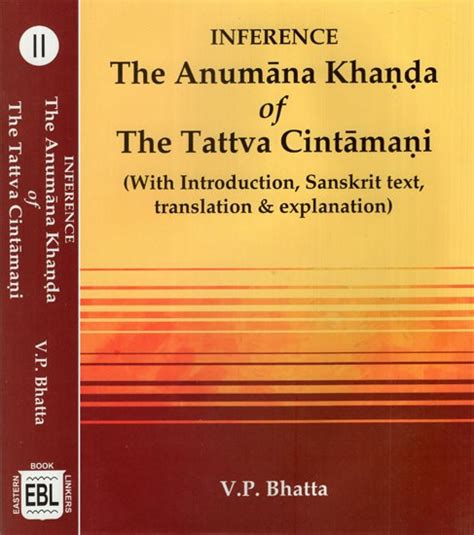 INFERENCE the Anumana Khanda of the Tattva Chintamani (With ...