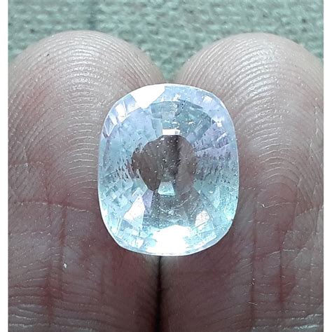 8.79 ratti White Topaz with Govt Lab certificate-(1665) | Khanna Gems