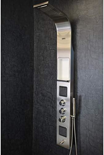 Jaquar Jpl-Ssf-St8896 Shiny Ss Shower Panel, Standard, Stainless Steel ...
