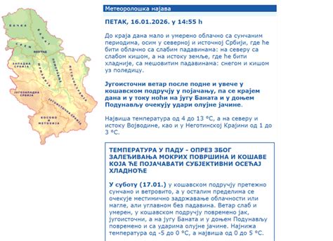 Temperatura pada, opasnost raste: Na snazi više upozorenja - B92