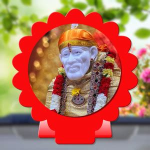 GiftsRange Sai Baba Shirdi Sai Baba Red Shining Car Dashboard Idol ...