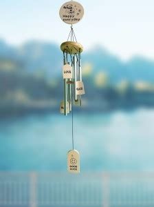 Synlark Feng Shui Wind chime 4 Pipes for Positive Vibrations & Energy ...