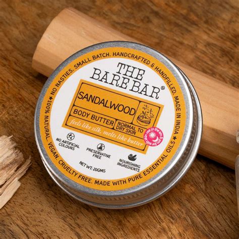 Buy Sandalwood Body Butter Online | The Bare Bar – THE BARE BAR
