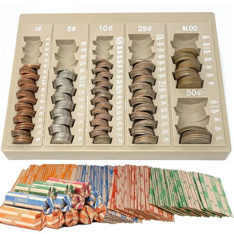 Budgetizer Coin Counter and Sorter – Bundled with 64 Coin Roll Wrappers ...