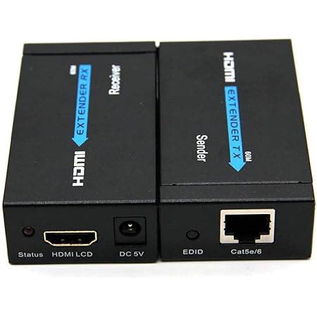 OREI 1x8 HDMI Extender Splitter Multiple Over Single Cable CAT6/7 1080P ...