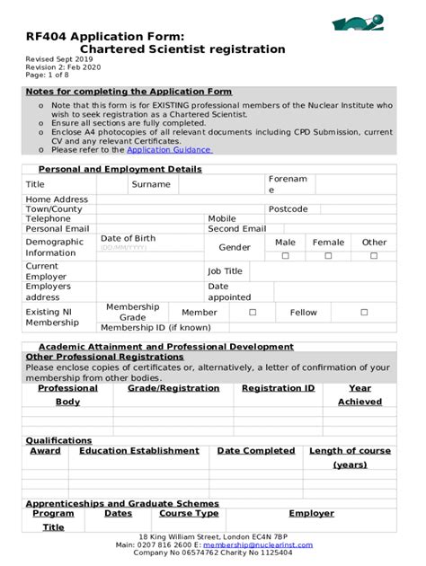 An applicant's guide to becoming a Chartered Scientist (CSci) Doc ...