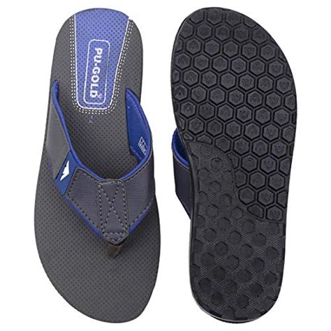Buy Asian 4711 grey blue flip-flops,chapal,slippers,sandal for men uk-7 ...