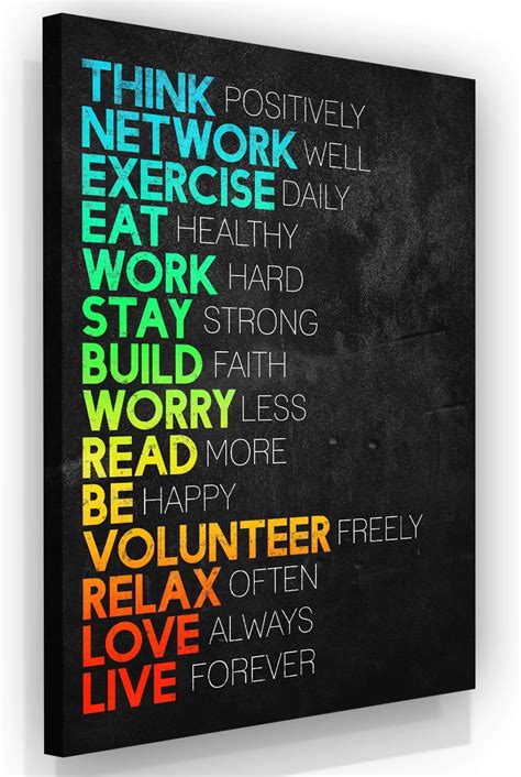 Buy Business Core Values Motivational Quote Office Decor Wall Art ...