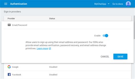 Android Studio Firebase Chat App 的图像结果