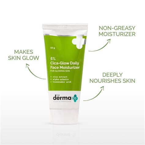 5% Cica-Glow Daily Face Moisturizer -50g | The Derma Co