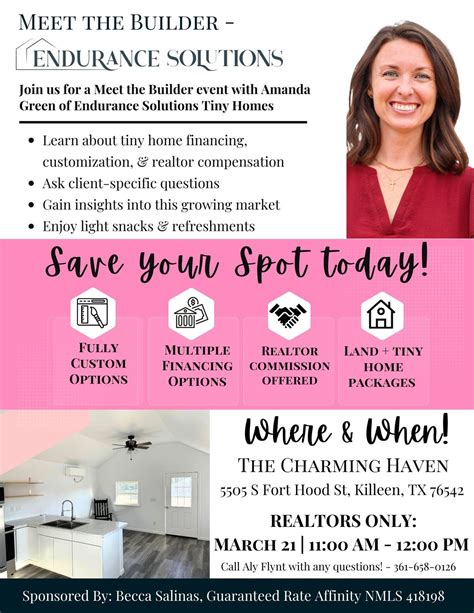 REALTORS EXCLUSIVE EVENT - Meet the Builder: Endurance Solutions Tiny ...