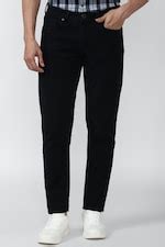 Buy Men Black Dark Wash Jeans Online - 741443 | Peter England