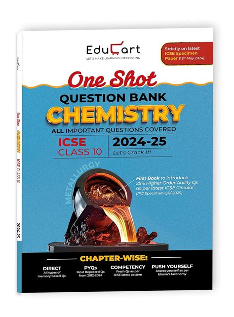 Educart ICSE Class 10 Chemistry One Shot Question Bank 2025 for 2024-25 ...