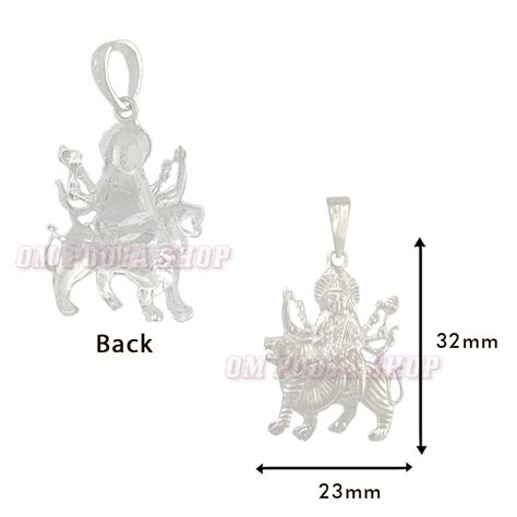 Buy Sherawali Mata Pendant in Pure Silver online