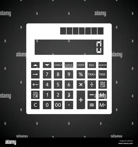Statistical calculator icon. Black background with white. Vector illustration Stock Vector Image ... - T-Statistic Calculation