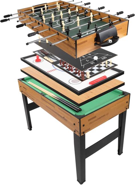 Buy PEXMOR 10 in 1 Multi Game Table, 48 Combo Board Game Table wWood ...