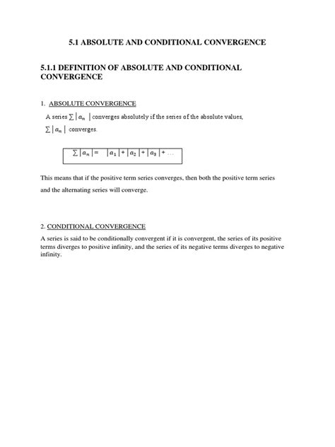 Image result for Absolute or Conditional Convergence