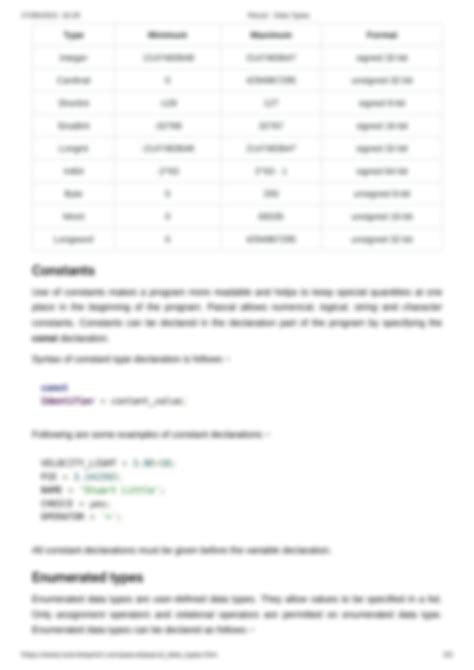 Free Pascal Data Types 的图像结果