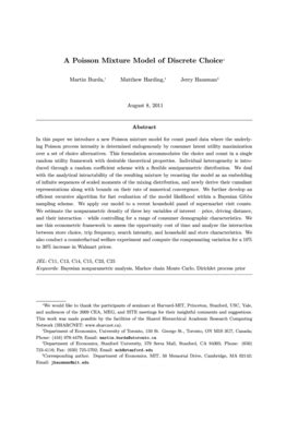 Fillable Online wcas northwestern A Poisson Mixture Model of Discrete ...