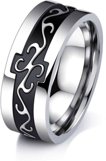 Black Ring For Men - Buy Black Ring For Men online at Best Prices in ...