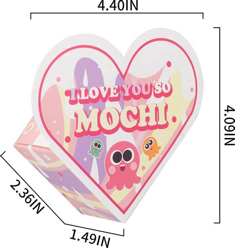 Buy JOYIN 28 Packs Valentine Glow in The Dark Mochi Squishy Party ...