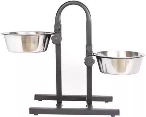 FEEDING STAND U TYPE WITH 2 BOWLS (LARGE)