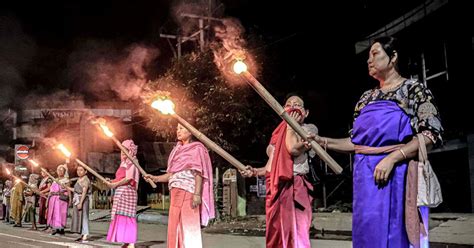 Meitei women protest over gang rape of 37-yr-old - Rediff.com India News