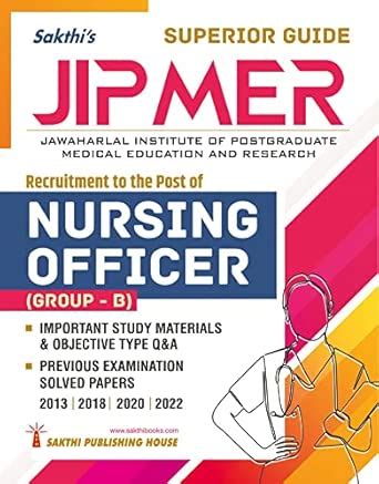 JIPMER – Nursing Officer (Group B) Study Materials & Objective Type Q&A ...