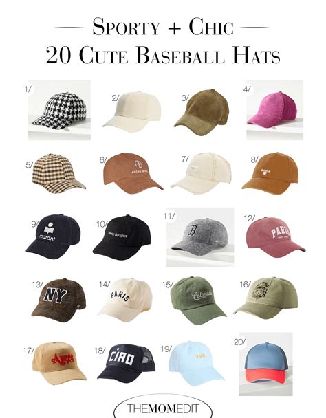 20 On-Trend Baseball Caps To Help Pull Your Outfit Together - The Mom Edit