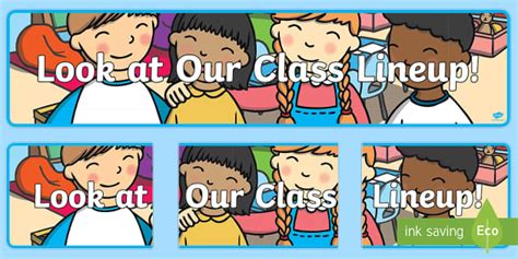 Look at Our Class Lineup Display Banner