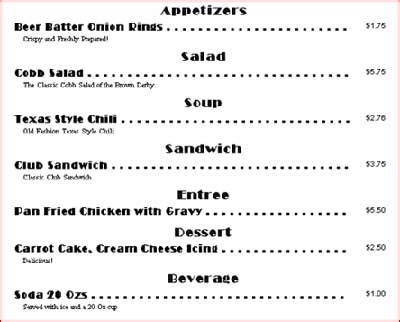 Creating Restaurant Menus 的图像结果